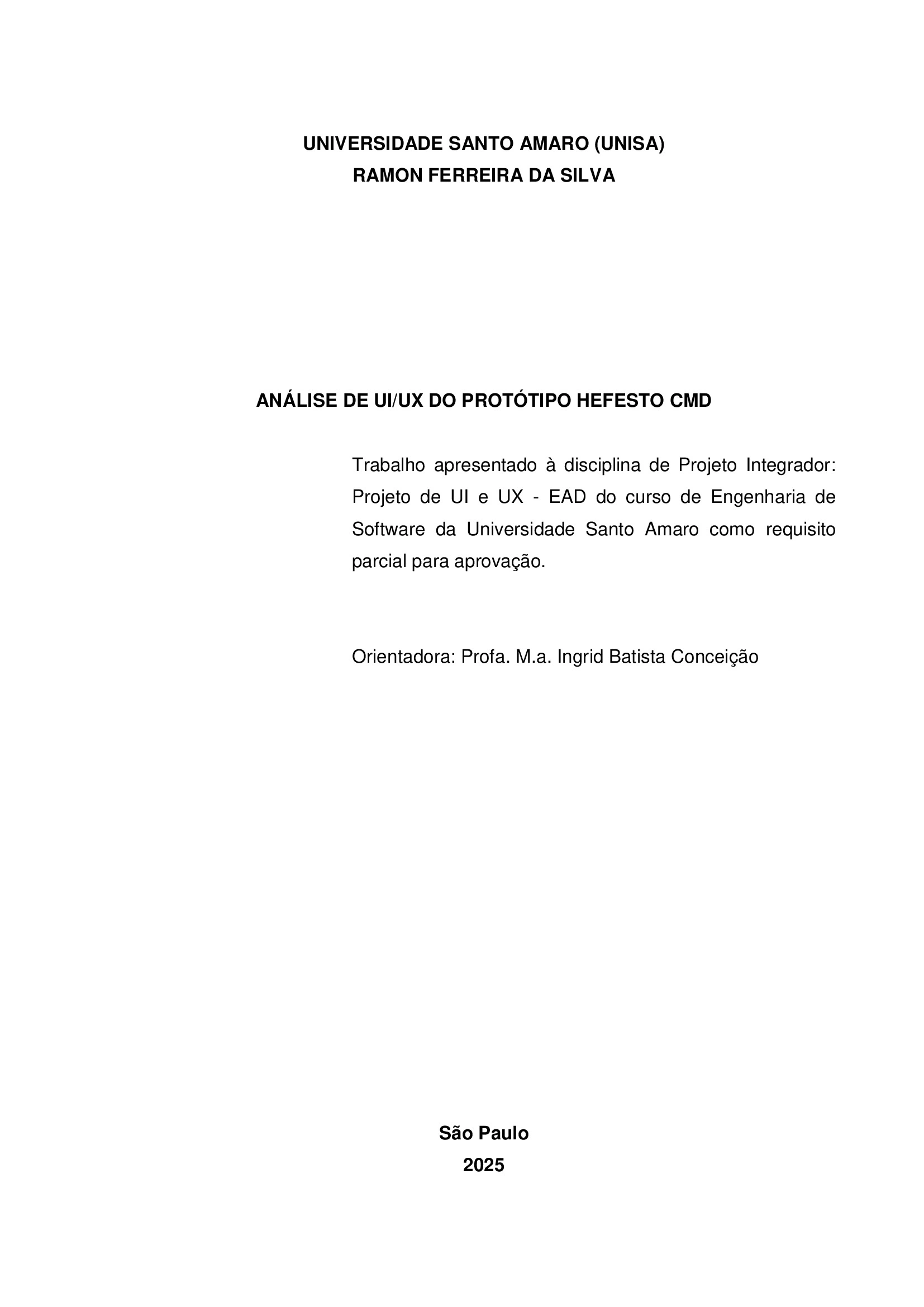 01 / Hefesto CMD · Vista 1
