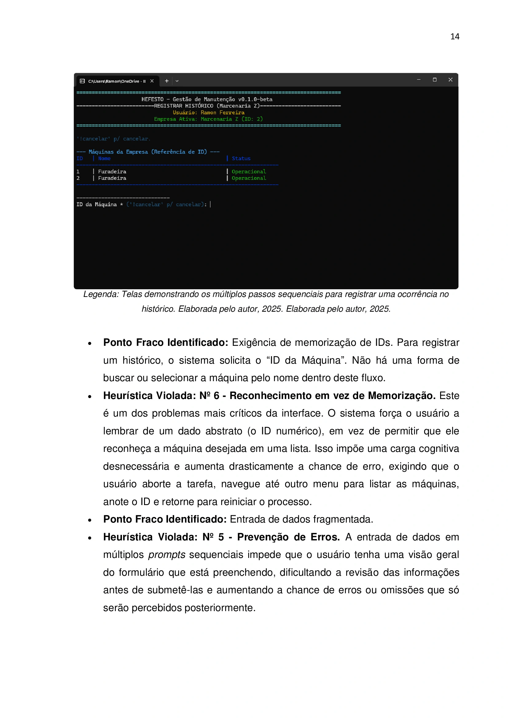 14 / Hefesto CMD · Vista 14