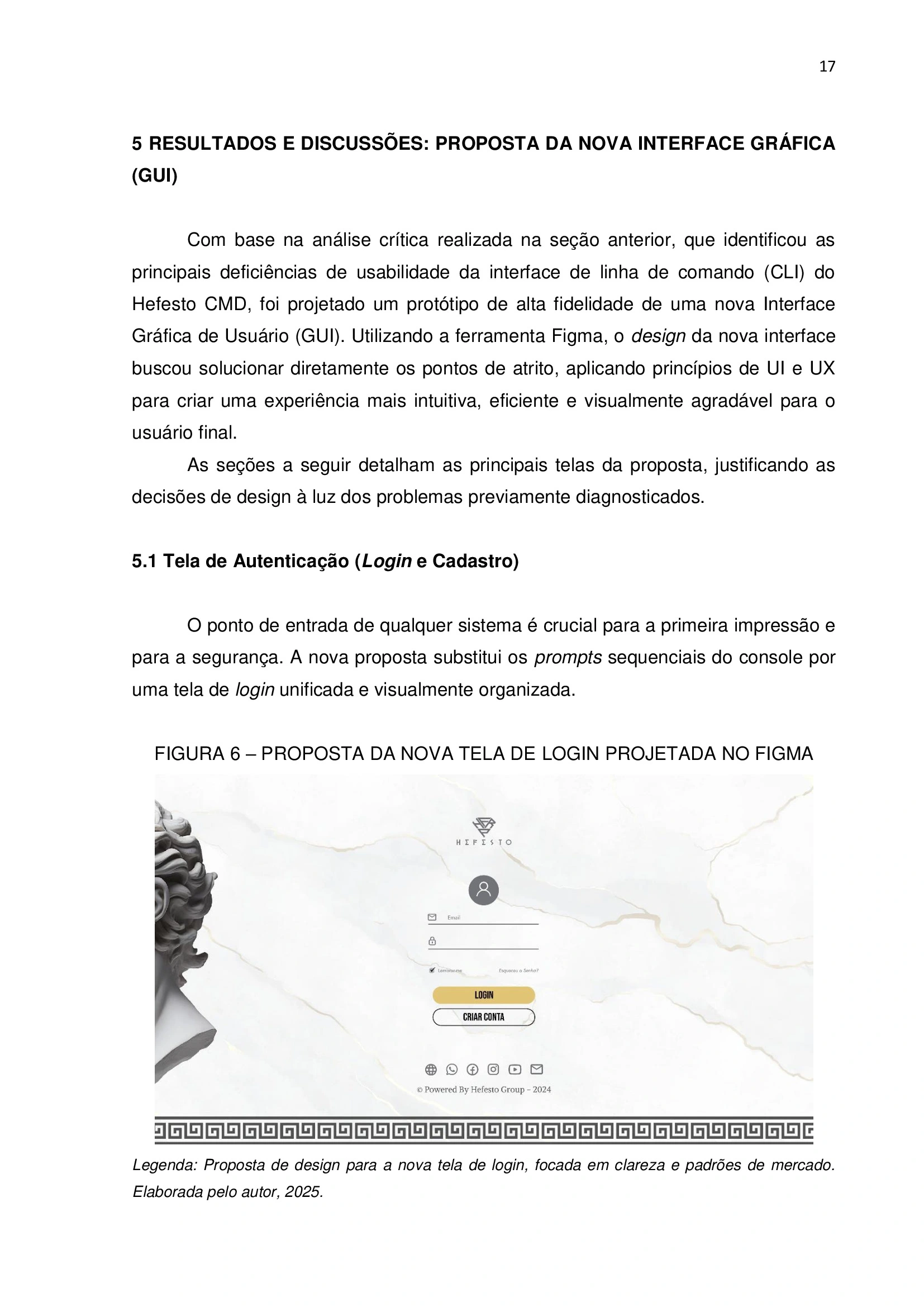 17 / Hefesto CMD · Vista 17
