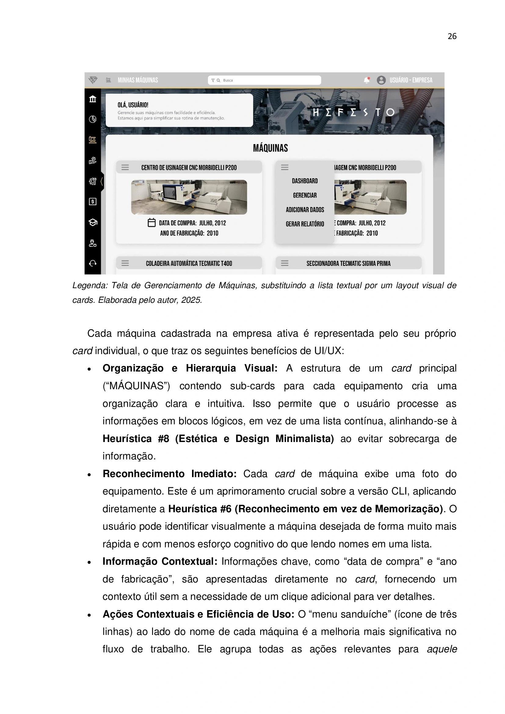 26 / Hefesto CMD · Vista 26