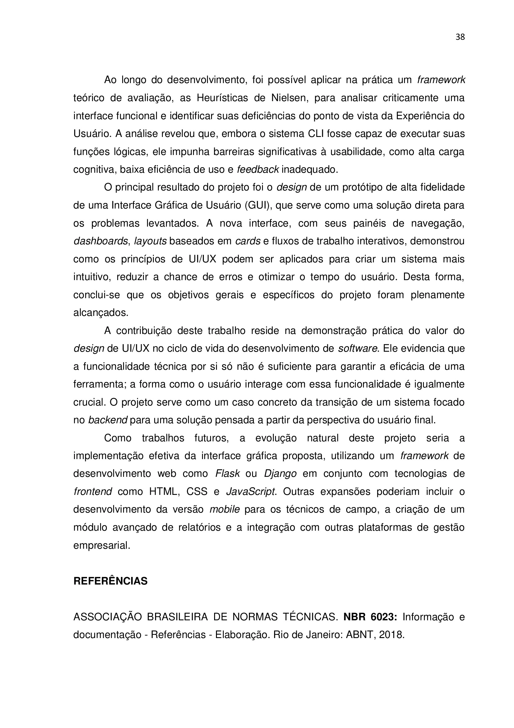 38 / Hefesto CMD · Vista 38
