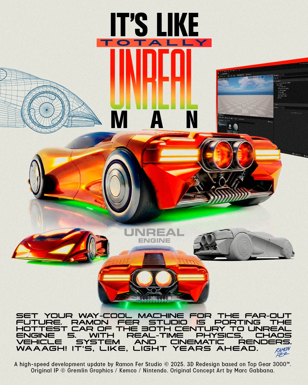 17 / Homenagem gráfica · IT’S LIKE TOTALLY UNREAL MAN · Ramon Fer Studio